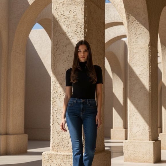 MACYS SZ 16 BOOT CUT HIGH RISE SLIMMING JEANS NWT NIP - Picture 7 of 7